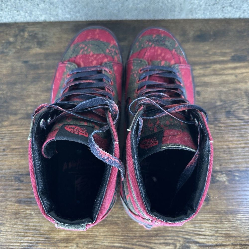 Vans X A Nightmare on Elm Street Freddy Krueger Bloody Shoes Men's 11 - Picture 10 of 11